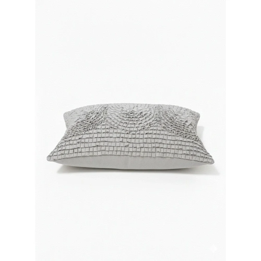 Lili Alessandra Curley Champagne Ruffled Decorative Pillow‎ Shams Set 2